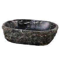 Pesuallas GemLook GL248, marmori, tasolle asennettava, ei hananreikää, 450x350x140 mm