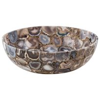 Malja-allas GemLook GL455, 400x400x150mm, akaatti, harmaa