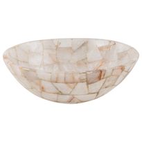 Malja-allas GemLook GL462, 380x380x130mm, vuorikristalli, valkoinen