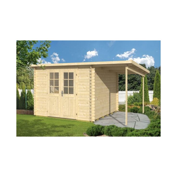 Pihamökki Tene Gloria A + katos SD150, 7.6m²