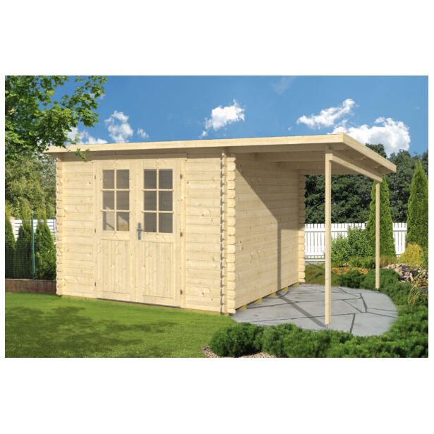 Pihamökki Tene Gloria D + katos SD150, 11.3m²