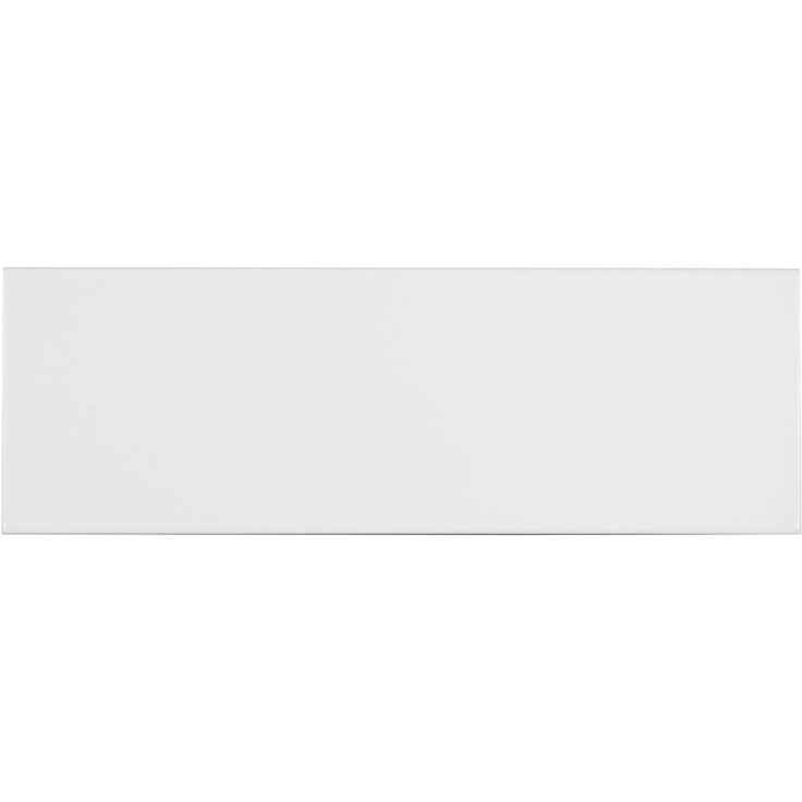 Seinälaatta Arredo Color 10x30cm, matta, valkoinen