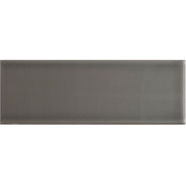 Seinälaatta Arredo Color Marengo 10x30cm, kiiltävä, harmaa