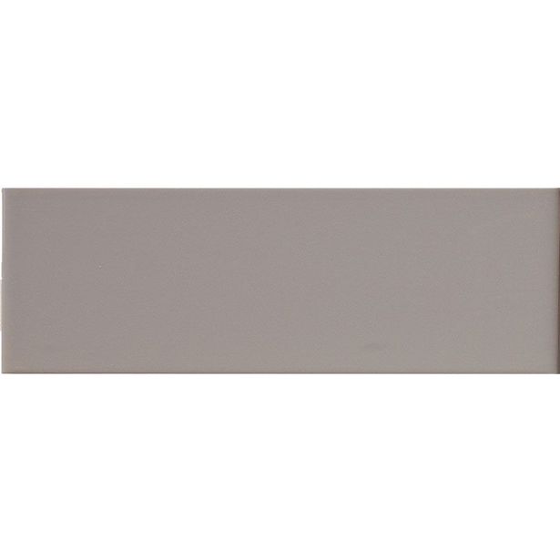 Seinälaatta Arredo Color Plata 10x30cm, matta, harmaa