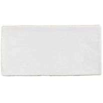 Seinälaatta Natucer Cotswold 7.5x15cm, sileä, valkoinen