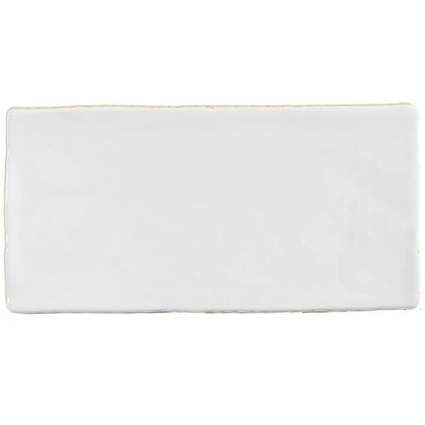 Seinälaatta Natucer Cotswold 7.5x15cm, sileä, valkoinen