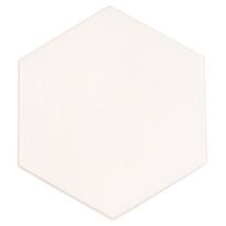 Lattialaatta Arredo Cotswold 2D Hex Snow 13x11.4cm, 6-kulmainen, valkoinen