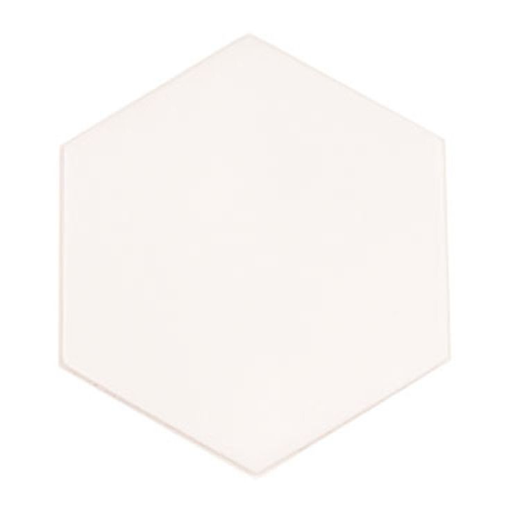 Lattialaatta Arredo Cotswold 2D Hex Snow 13x11.4cm, 6-kulmainen, valkoinen