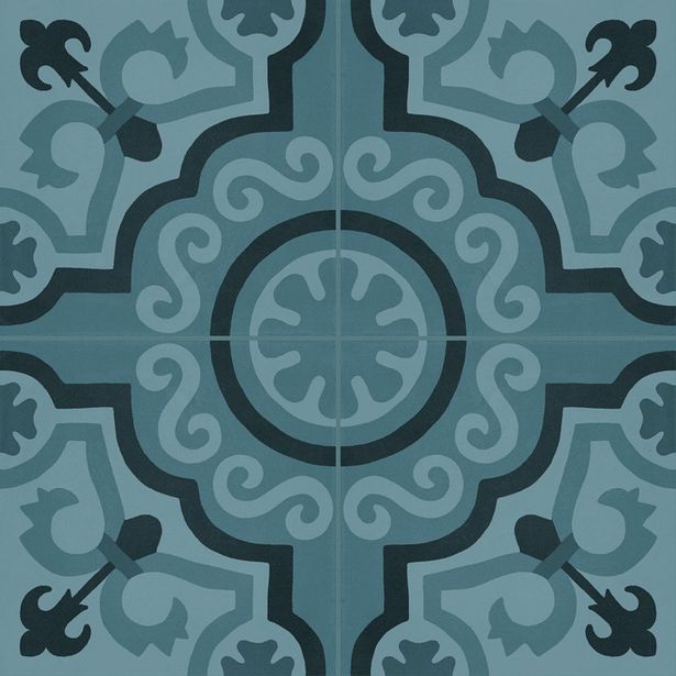 Lattialaatta Marazzi Tappeto 2, 20x20cm, sininen