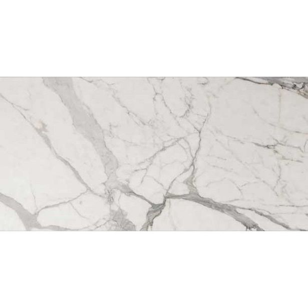 Lattialaatta Keope Elements Lux Calacatta 30x60cm, valkoinen