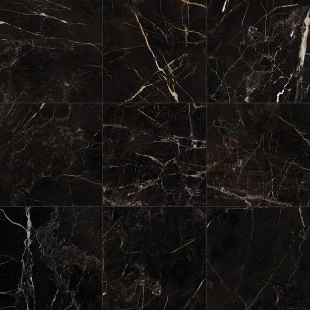 Lattialaatta Keope Elements Lux Port Laurent 15x15cm, musta