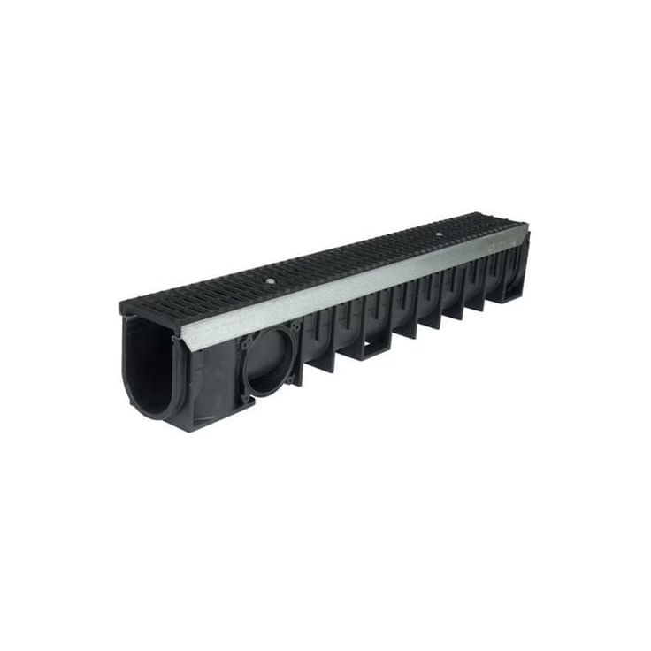 Maakouru ritilällä Gop C-250, 1000x136 mm, musta