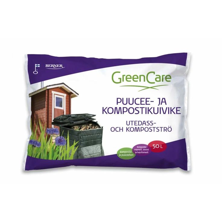 Puucee- ja kompostikuivike GreenCare, 75 säkkiä x 50 litraa/lava, 3750 litraa
