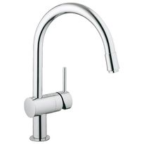 Keittiöhana Grohe Minta, kromi, kaarimalli, ulosvedettävällä suuttimella (32918000)