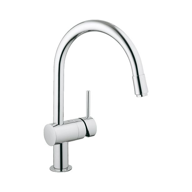 Keittiöhana Grohe Minta, kromi, kaarimalli, ulosvedettävällä suuttimella (32918000)