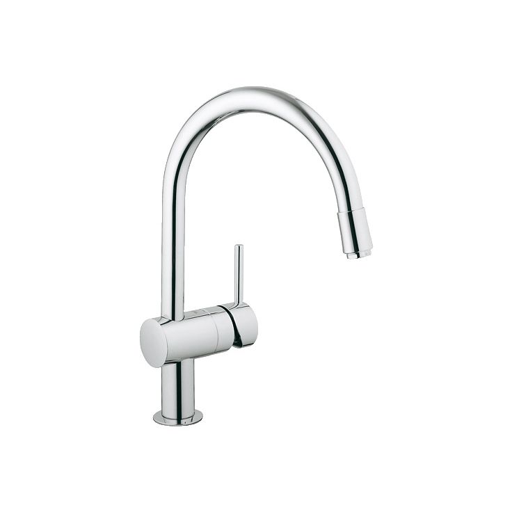 Keittiöhana Grohe Minta, kromi, kaarimalli, ulosvedettävällä suuttimella (32918000)