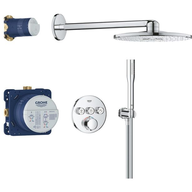 Suihkusetti Grohe Precision SmartControl, Vitalio SmartActive 310 -suihkulla, piiloasennettava, kromi