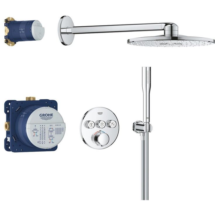 Suihkusetti Grohe Precision SmartControl, Vitalio SmartActive 310 -suihkulla, piiloasennettava, kromi