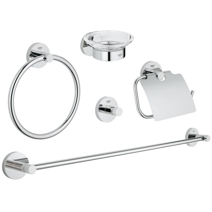 Kylpyhuonetarvikesetti Grohe Essentials, 5 osaa