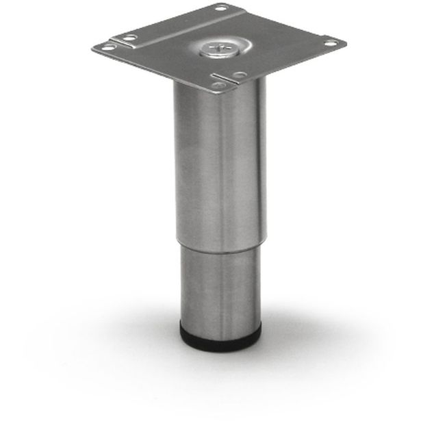 Kalustejalka Grip Rim, 80-130mm, harjattu ruostumaton teräs
