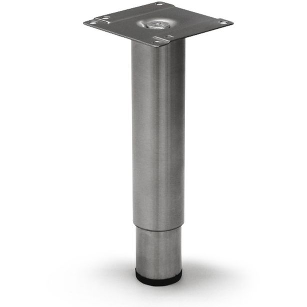 Kalustejalka Grip Rim, 130-240mm, harjattu ruostumaton teräs