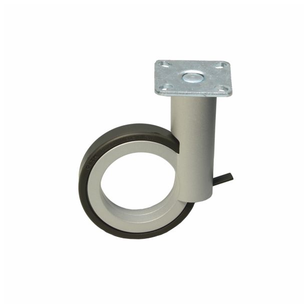 Kalustepyörä Grip Roto 100mm jarrulla harmaa