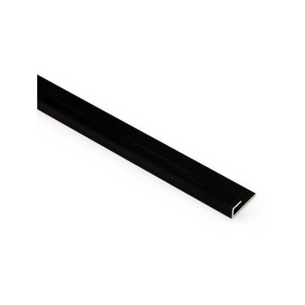 Laminaattilevyn päätylista Grip alumiini 650mm musta