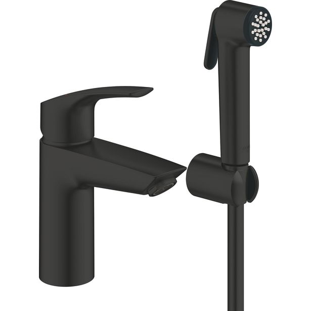 Pesuallashana bidé-suihkulla Grohe Eurosmart, mattamusta