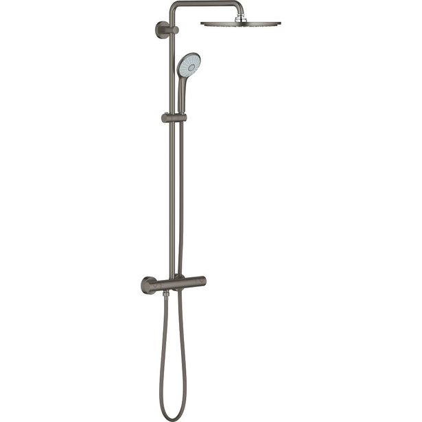 Sadesuihkusetti Grohe Euphoria System 310, termostaattihanalla, brushed hard graphite