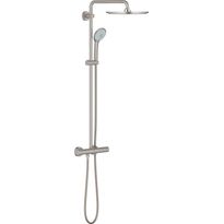 Sadesuihkusetti Grohe Euphoria System 310, termostaattihanalla, vettä säästävä, hierova suihku, suihkupää ⌀310mm, teräs