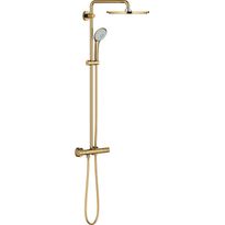 Sadesuihkusetti Grohe Euphoria System 310, termostaattihanalla, hierova suihku, ⌀310mm, kiiltävä kulta
