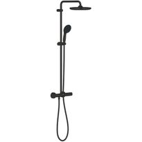 Sadesuihkusetti Grohe Vitalio Start System 250, termostaattihanalla, vettä säästävä, mattamusta