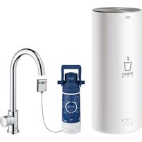 Keittiöhana Grohe Red Mono kromi, L-koon kuumavesivaraajalla