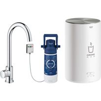 Keittiöhana Grohe Red Mono kromi, M-koon kuumavesivaraajalla