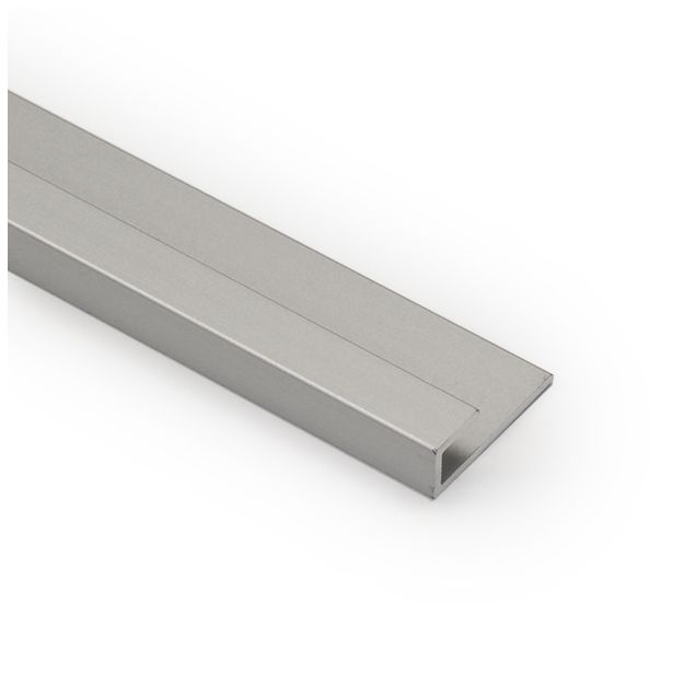 Pääty-/reunalista Aluco välitilalevylle, J-profiili, silver, 3650mm