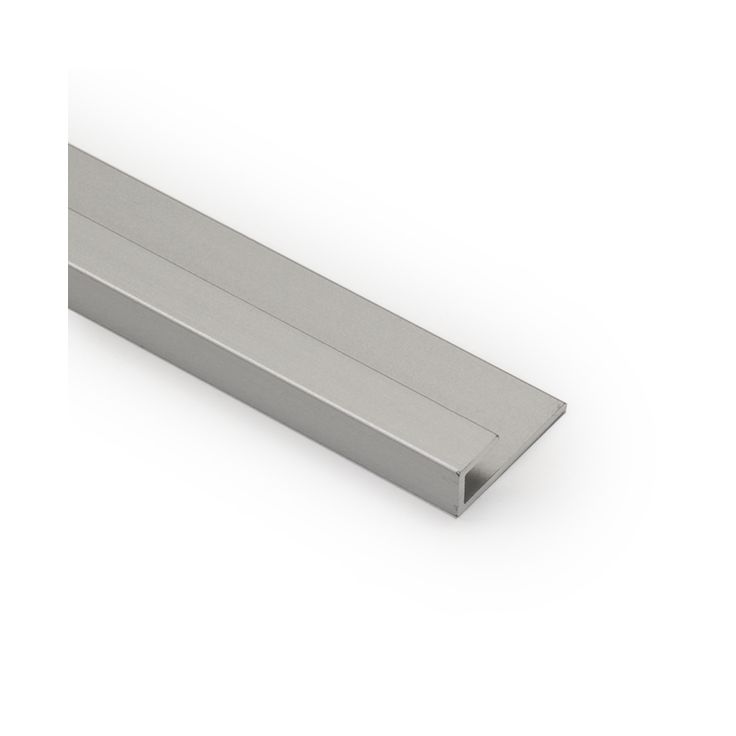 Pääty-/reunalista Aluco välitilalevylle, J-profiili, silver, 3650mm