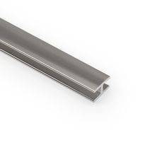 Jatkolista Aluco välitilalevylle, H-profiili, kromi, 3650mm