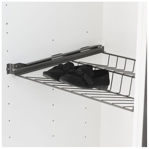 Ulosvedettävä kenkähylly Norscan Roller, M50, antrasiitti