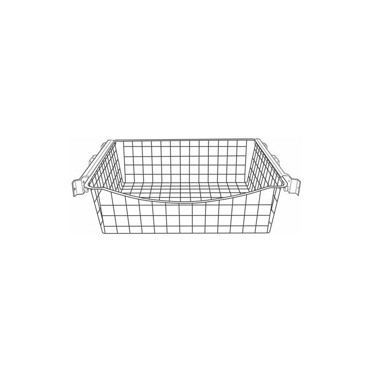 Ulosvedettävä lankakori Norscan Roller, M50, 400x150mm, antrasiitti
