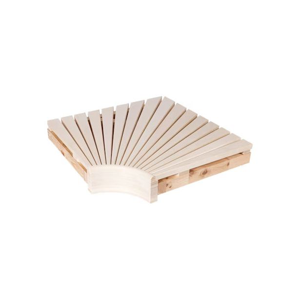 Lauteiden kulmaelementti Jokiwood, haapa, 140x400x400mm