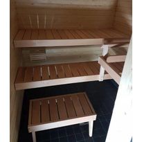 Laudepaketti Jokiwood IISI, leppä, sis. ylä- ja alalaude, kiuaskaide, jakkara ja kannatinpuut