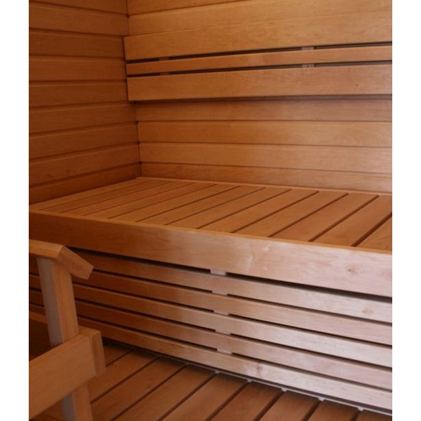 Laudepaketti Jokiwood IISI+, leppä, pituus 1775mm, sis. ylä- ja alalaude, väliritilä, selkänoja, kiuaskaide, jakkara ja kannatinpuut