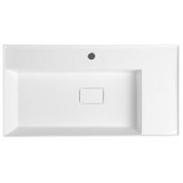 Pesuallas Interia Godiva, 830x440mm, kivi, valkoinen 