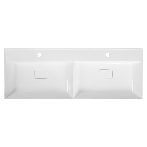 Pesuallas Interia Godiva 1190 x 440 mm kaksialtainen kivi valkoinen