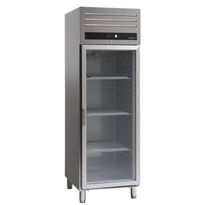Jääkaappi lasiovella Scandomestic GUR700GDX, 65cm, lasiovella, teräs