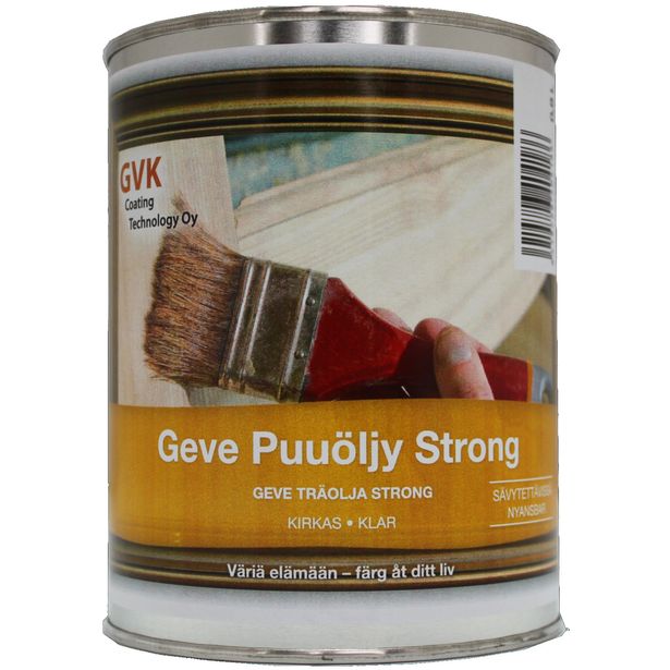 Puuöljy Geve Strong, 0,9L, kirkas
