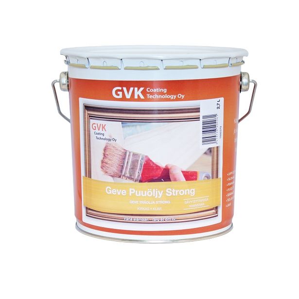 Puuöljy Geve Strong, 2,7L, kirkas