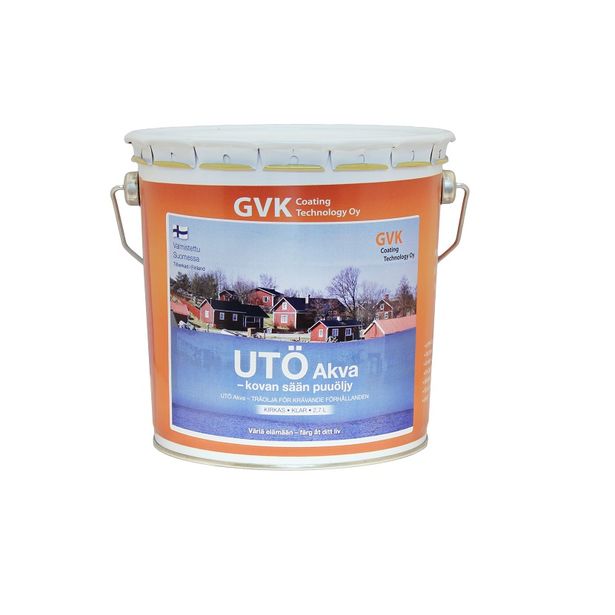 Puuöljy GVK Utö Akva, 2,7L, kirkas