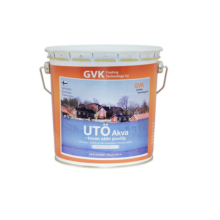 Puuöljy GVK Utö Akva, 2,7L, kirkas