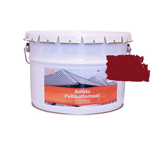 Peltikattomaali GVK, 9L, punainen